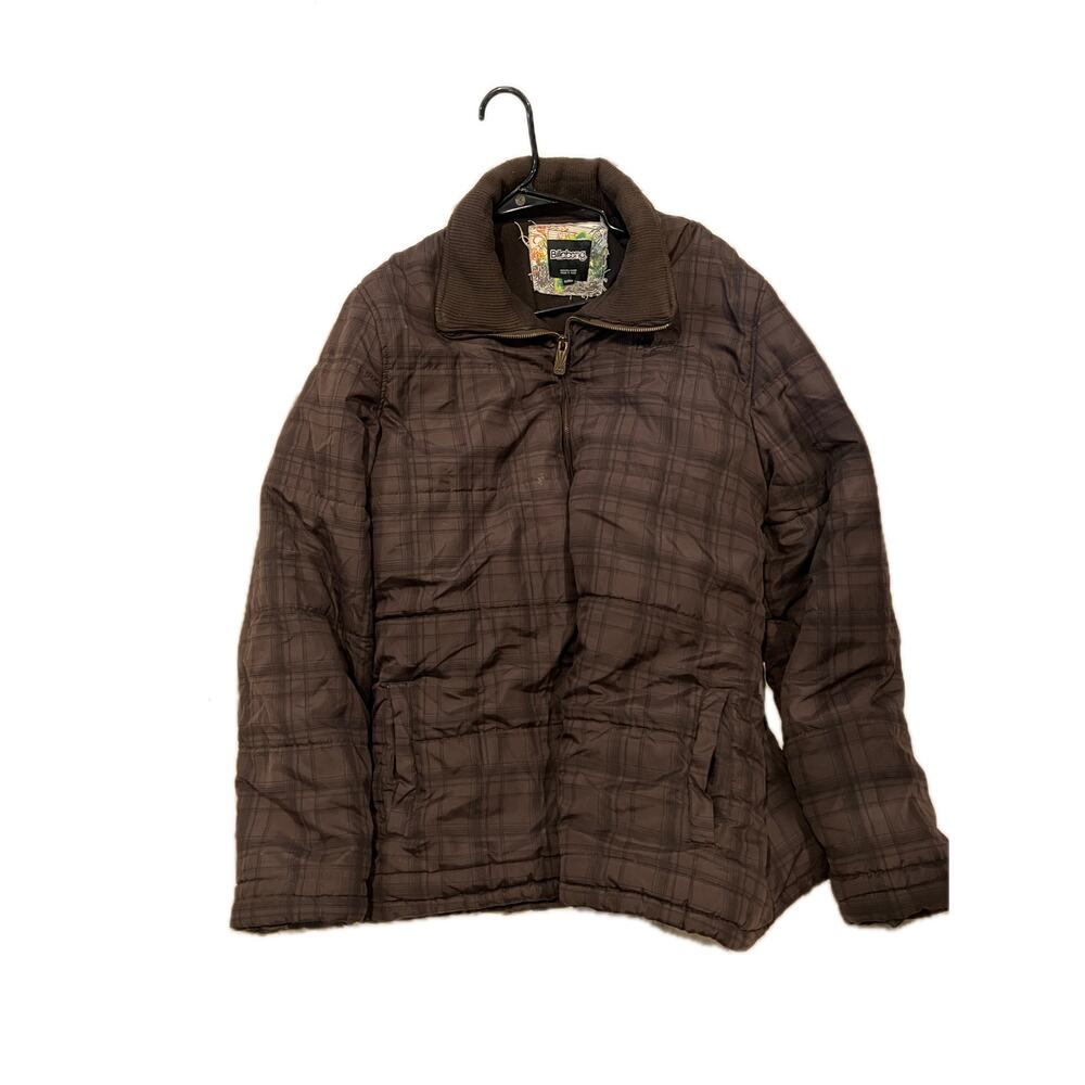 Billabong Beige Checked Ski/Snow Jacket Mens XL